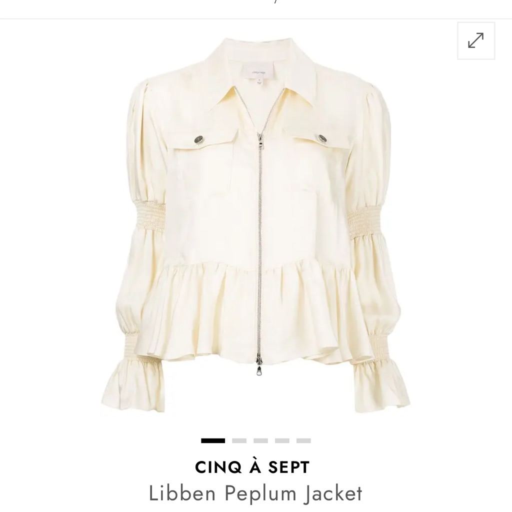 Cinq Sept Libben Peplum Jacket, New Without Tag